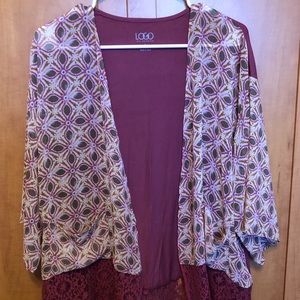 LOGO Kimono Cardigan